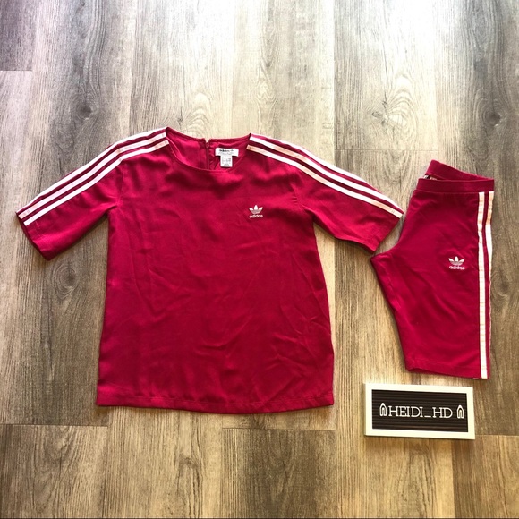 Adidas Originals Sleek 3 Stripes Cycling Set - Picture 2 of 8